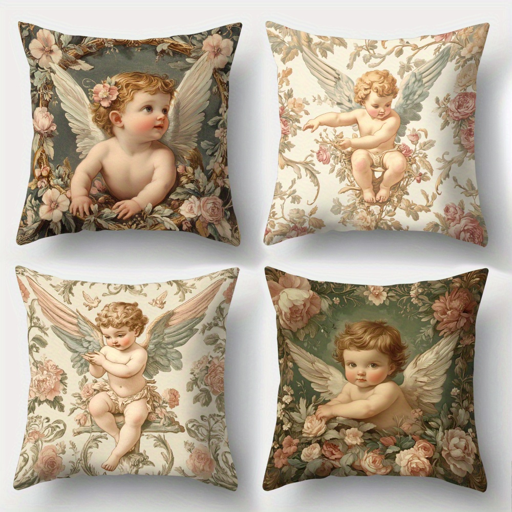 Printed Angel Floral Pillow Co - đánh giá và giá Baby Nursery Pillow