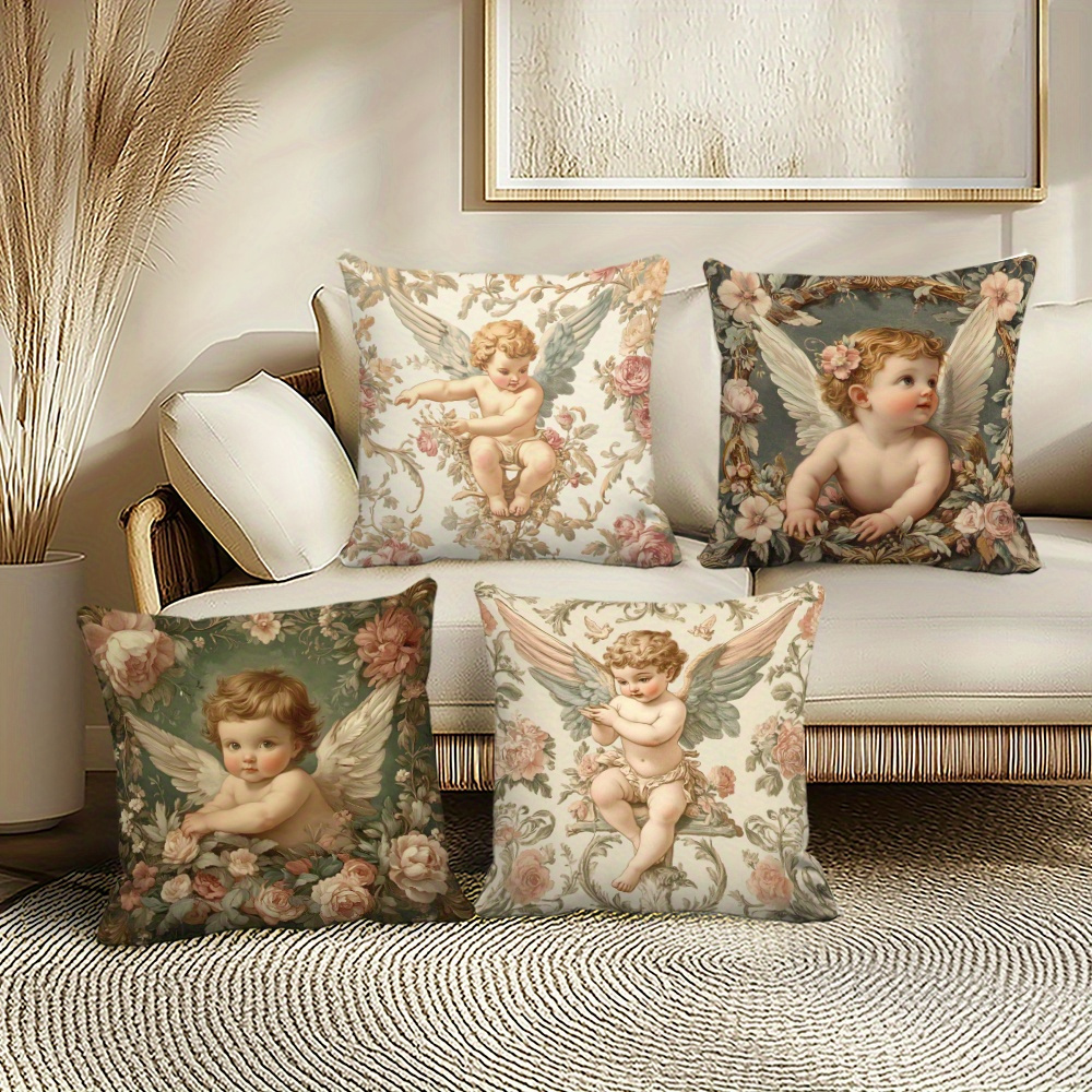 Printed Angel Floral Pillow Co - đánh giá và giá Baby Nursery Pillow