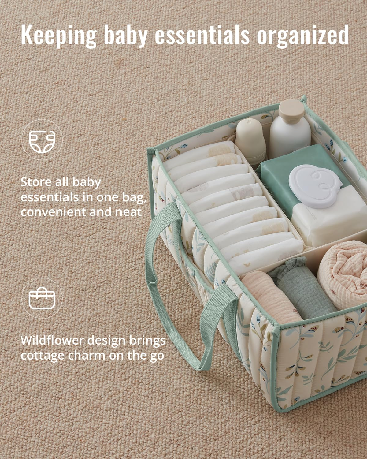 Diaper Caddy Organizer, Stylis - đánh giá và giá Baby Bag Nursery