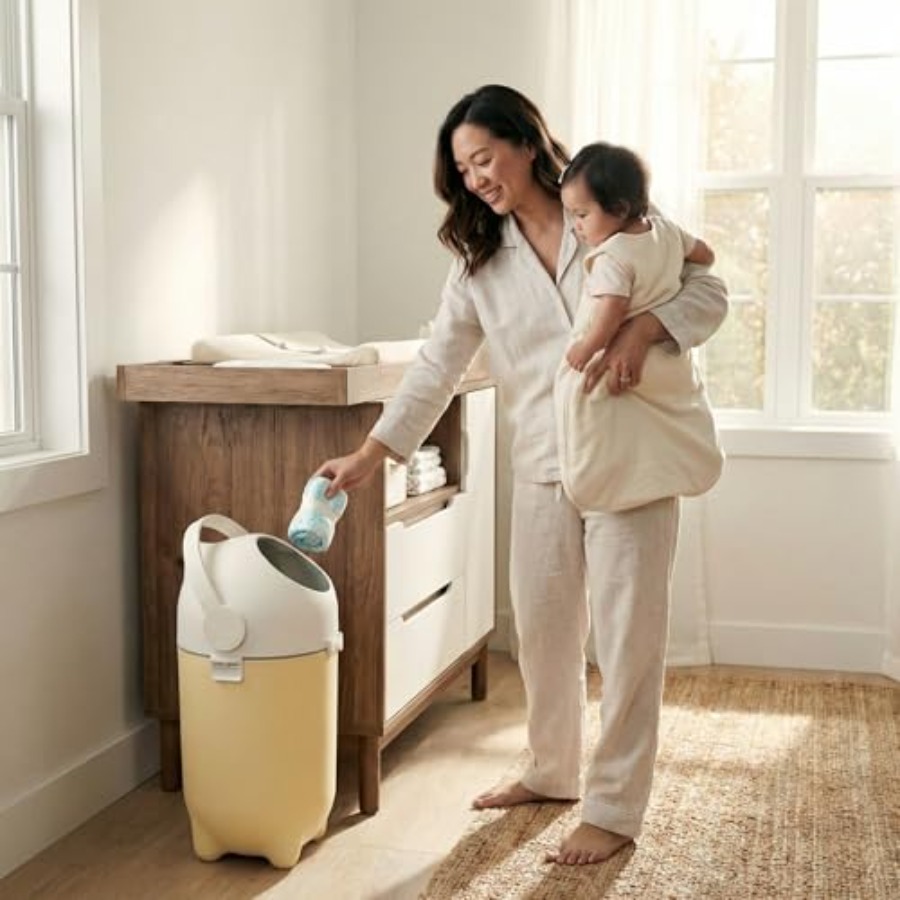 Odor-Locking Diaper Pail - 202 - đánh giá và giá Diaper Pail Odor