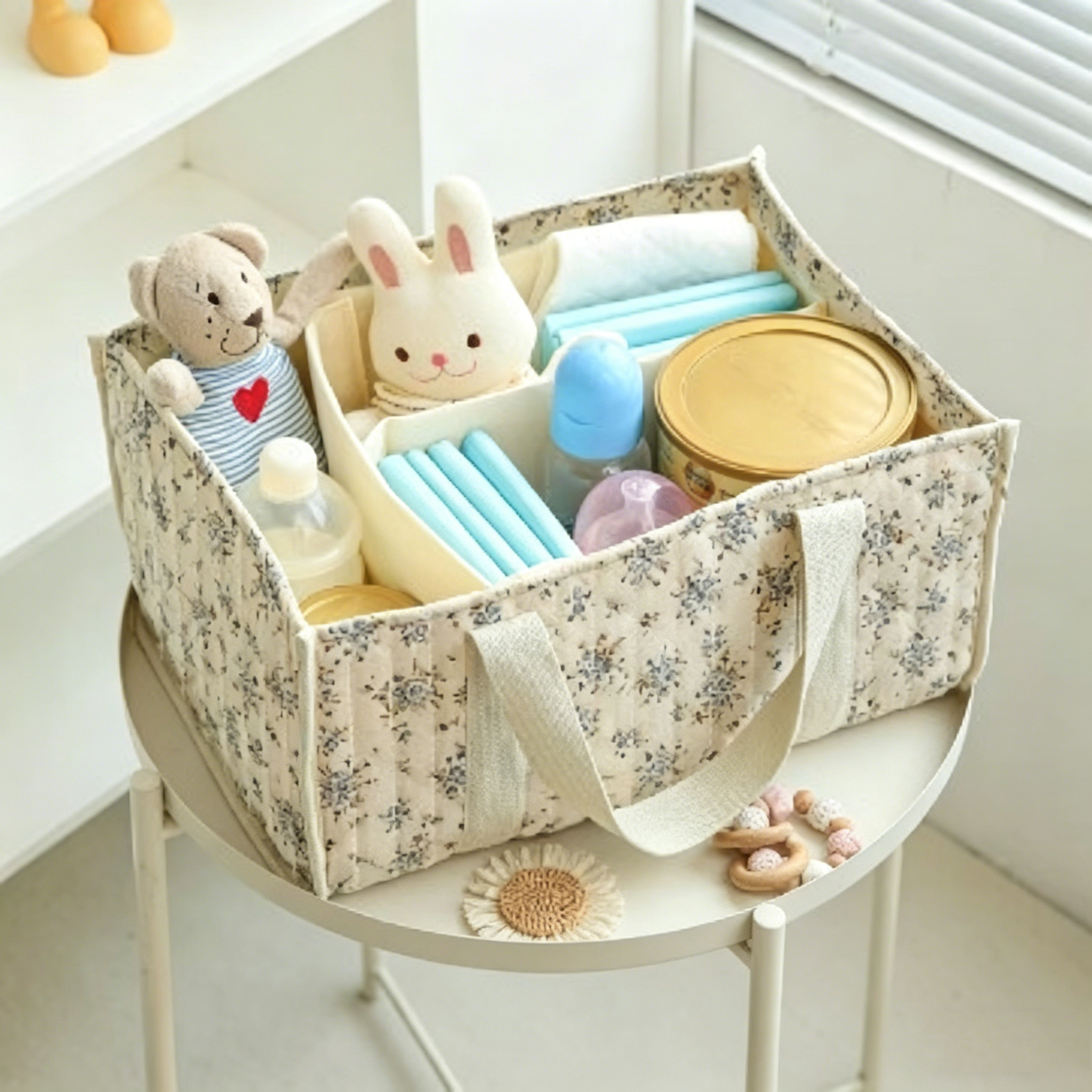 Floral Diaper Caddy Organizer, - đánh giá và giá Baby Bag Nursery