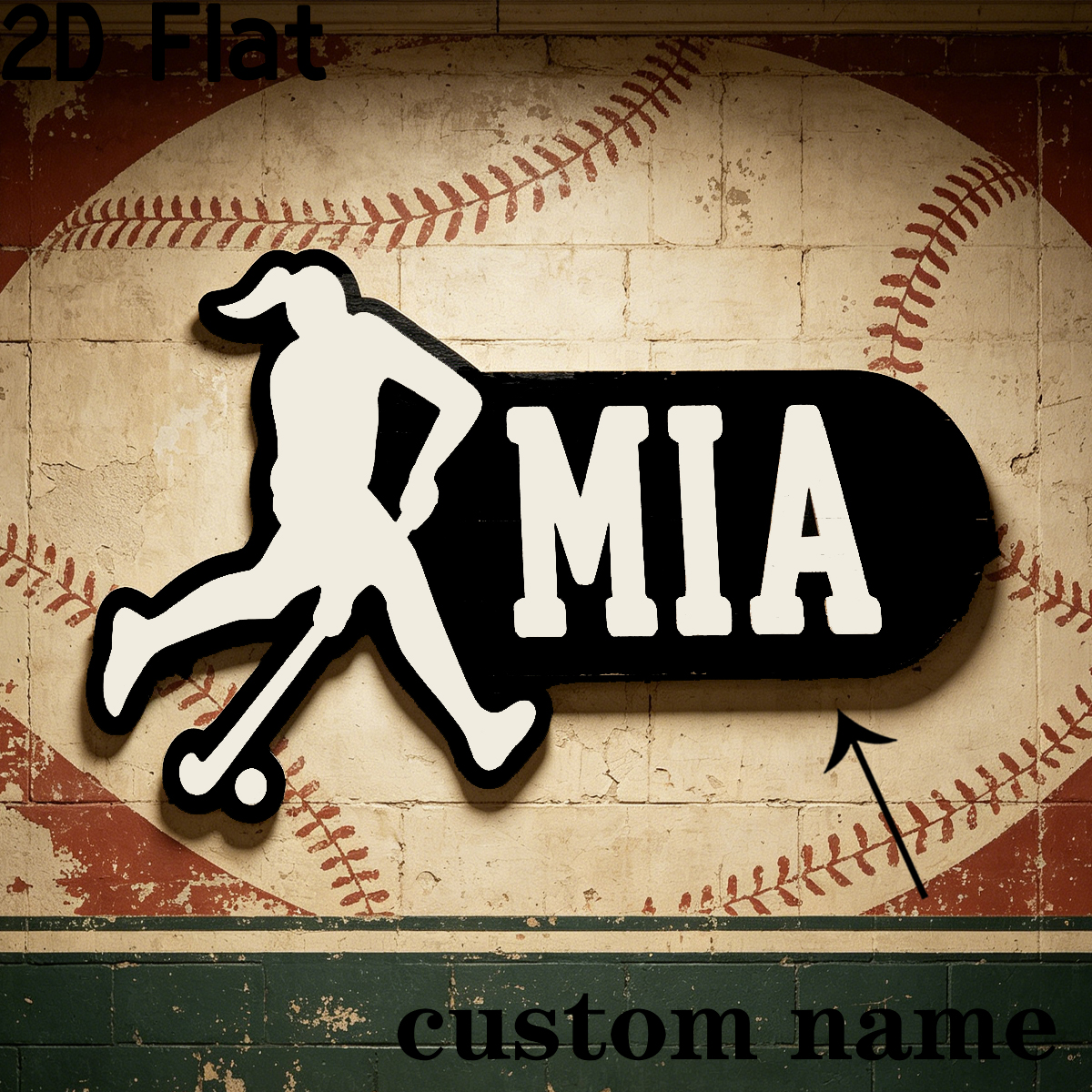 1Pc Custom Sports Hockey Woode - đánh giá và giá Baby Nursery Decorations