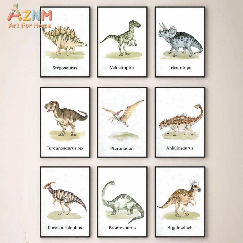 AZNM Cute Cartoon Animal Canva - đánh giá và giá Baby Nursery Art