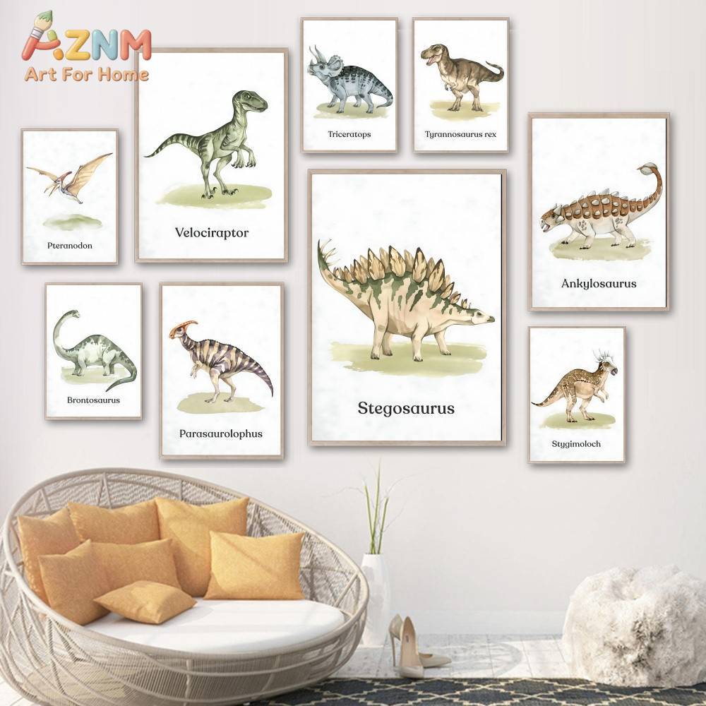 AZNM Cute Cartoon Animal Canva - đánh giá và giá Baby Nursery Art
