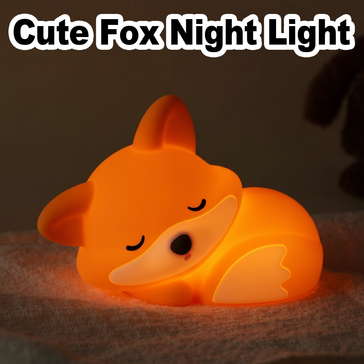 Sleeping Fox Night Light Type- - đánh giá và giá Baby Nursery Light Fixture