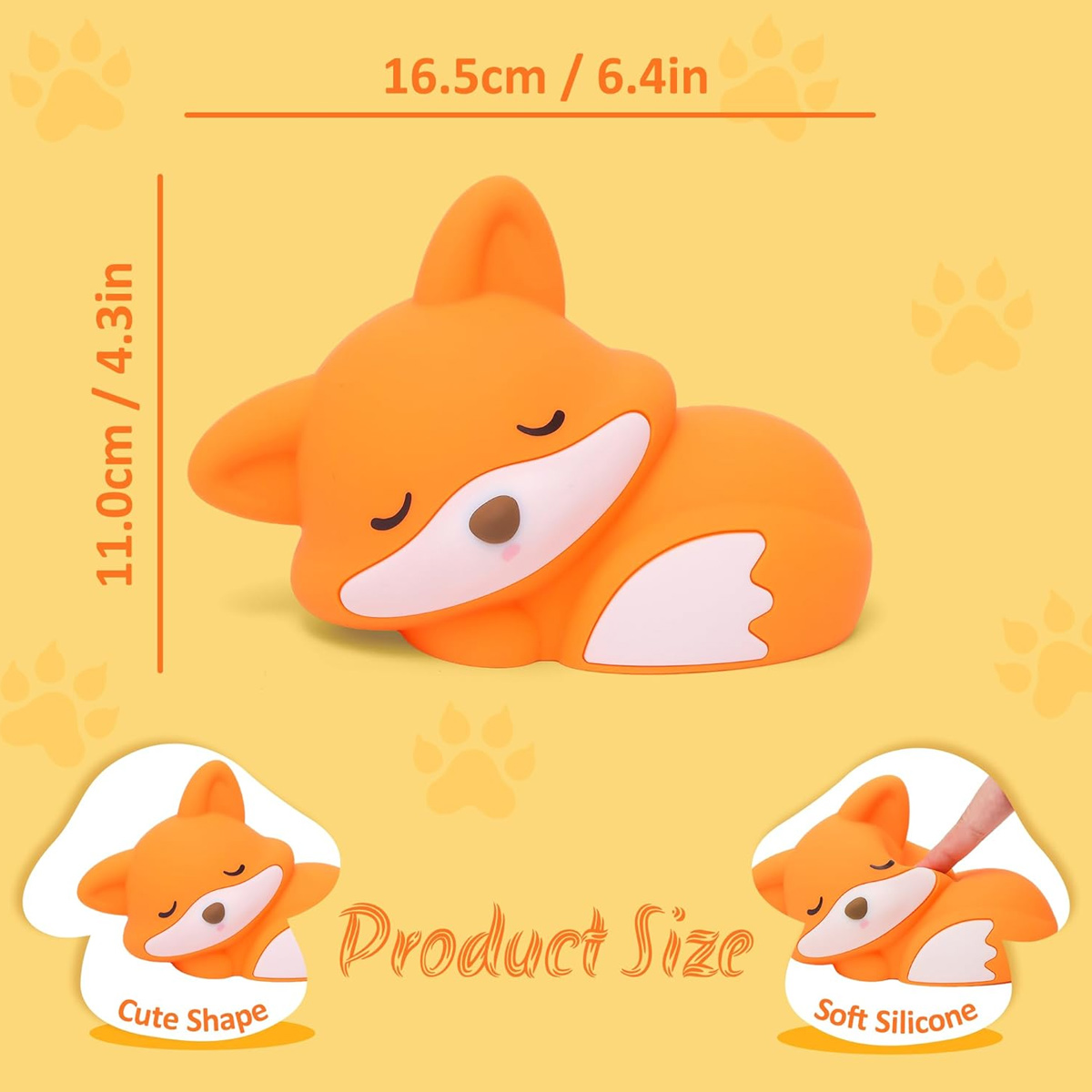 Sleeping Fox Night Light Type- - đánh giá và giá Baby Nursery Light Fixture