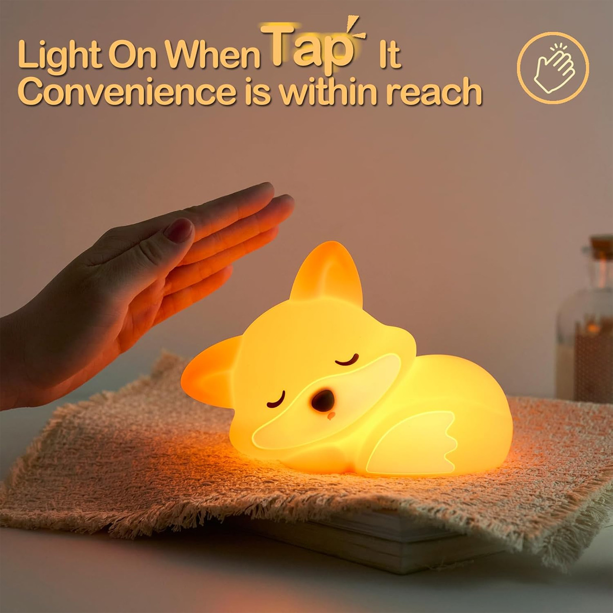 Sleeping Fox Night Light Type- - đánh giá và giá Baby Nursery Light Fixture