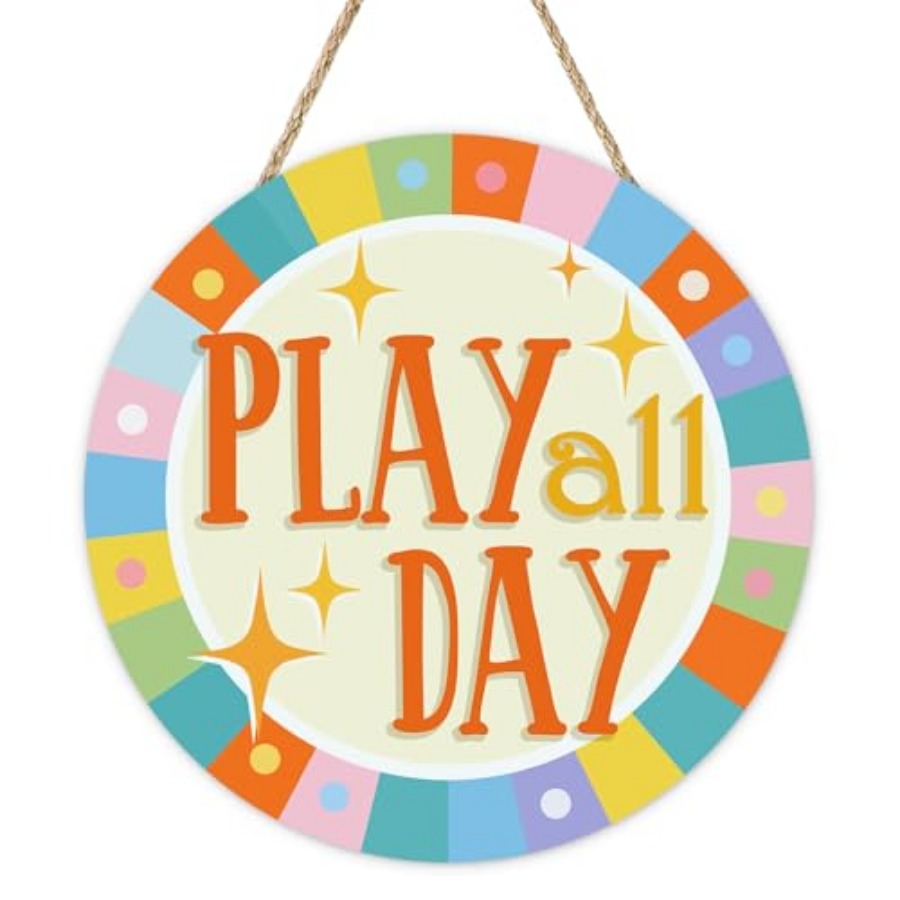 Play All Day Front Door Sign,  - đánh giá và giá Baby Nursery Decorations
