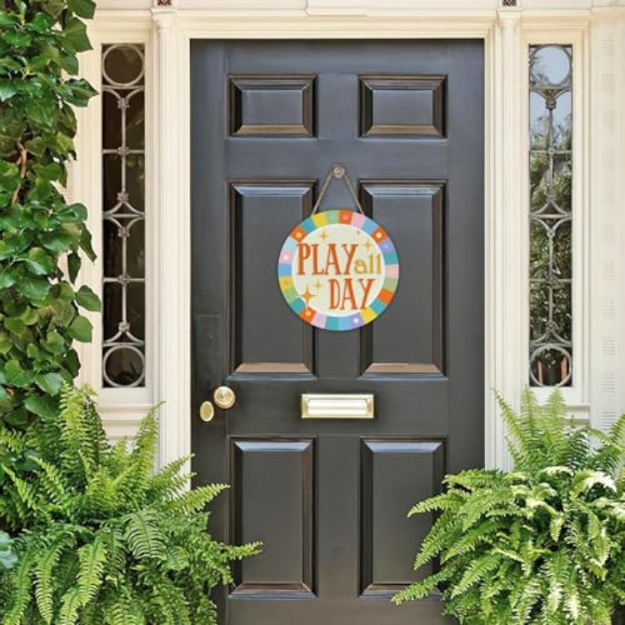 Play All Day Front Door Sign,  - đánh giá và giá Baby Nursery Decorations