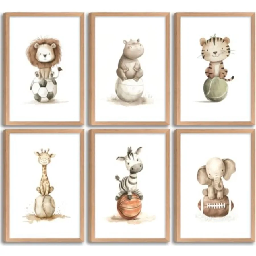 Nursery wall art for baby boy' - đánh giá và giá Baby Nursery Animal Theme