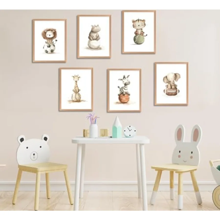 Nursery wall art for baby boy' - đánh giá và giá Baby Nursery Animal Theme