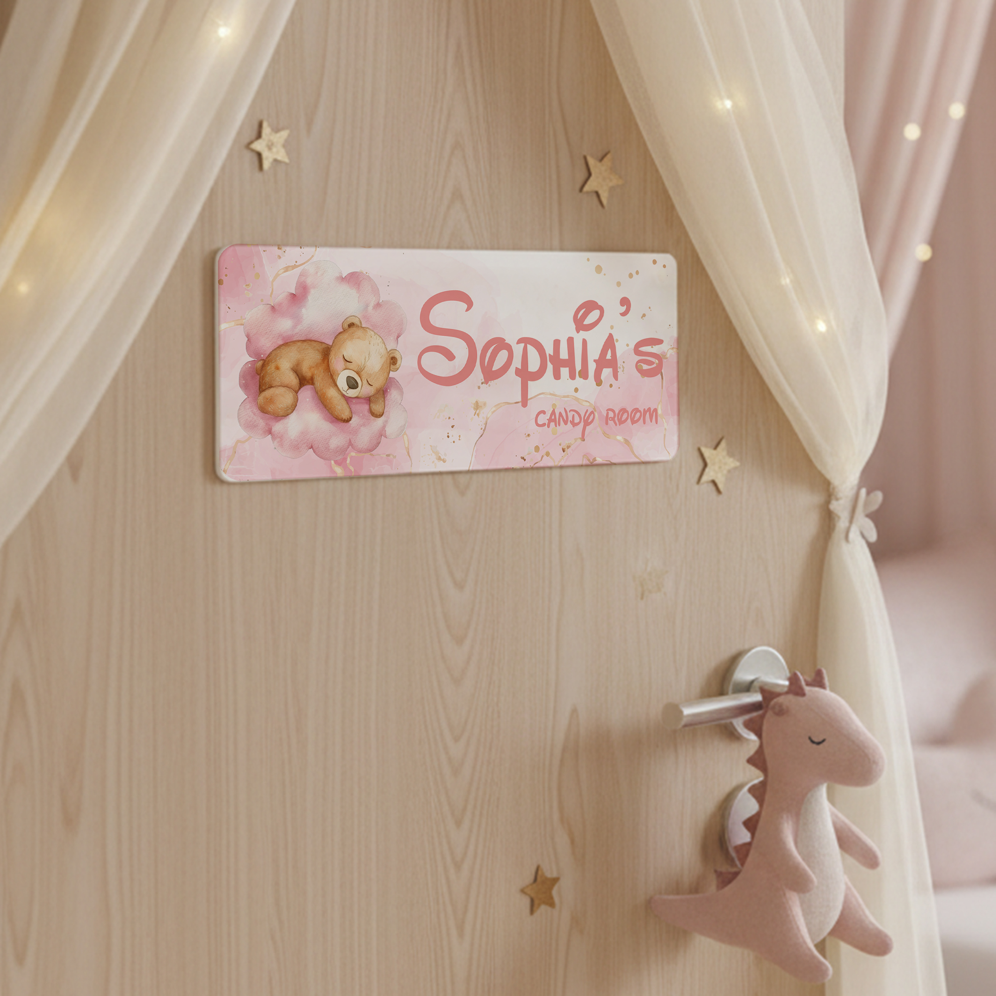 1pc Custom Bear Name/Text Acry - đánh giá và giá Baby Nursery Decorations