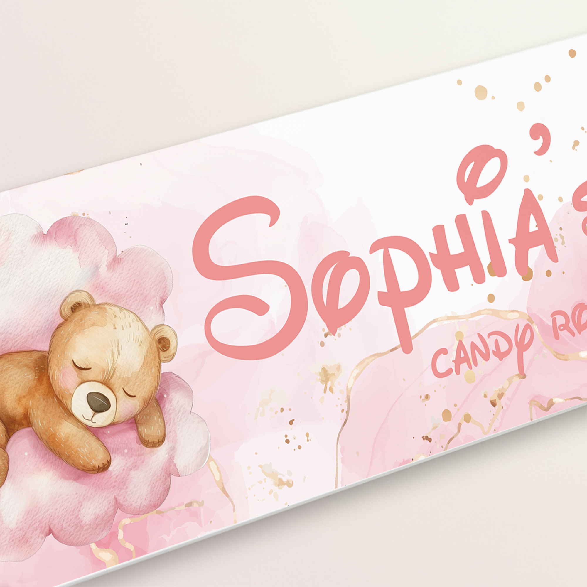 1pc Custom Bear Name/Text Acry - đánh giá và giá Baby Nursery Decorations
