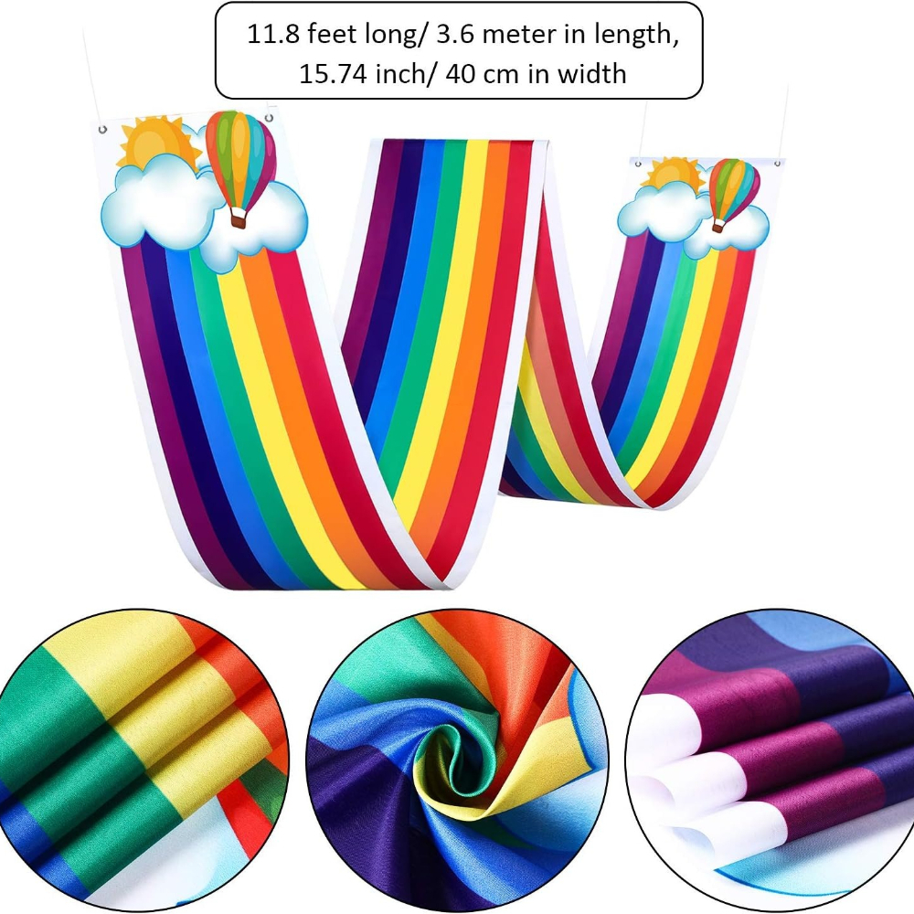 11.8ft Rainbow Ceiling Hanging - đánh giá và giá Baby Nursery Bunting